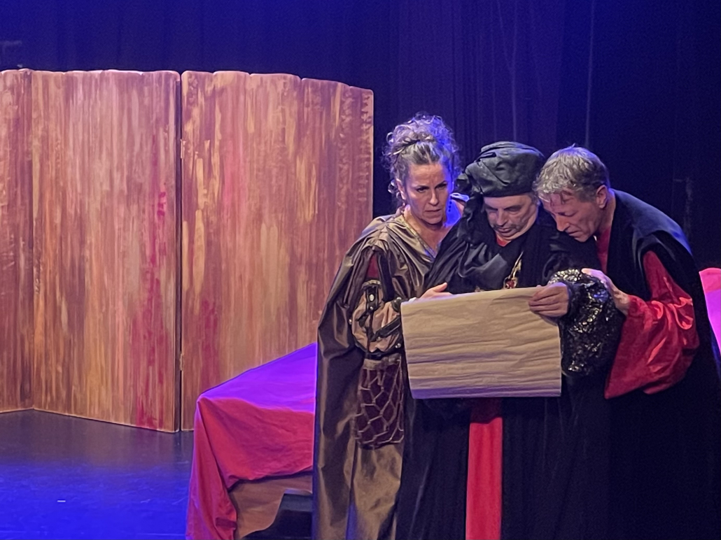 Volpone - Lady Political Would Be, Corvino et Voltore