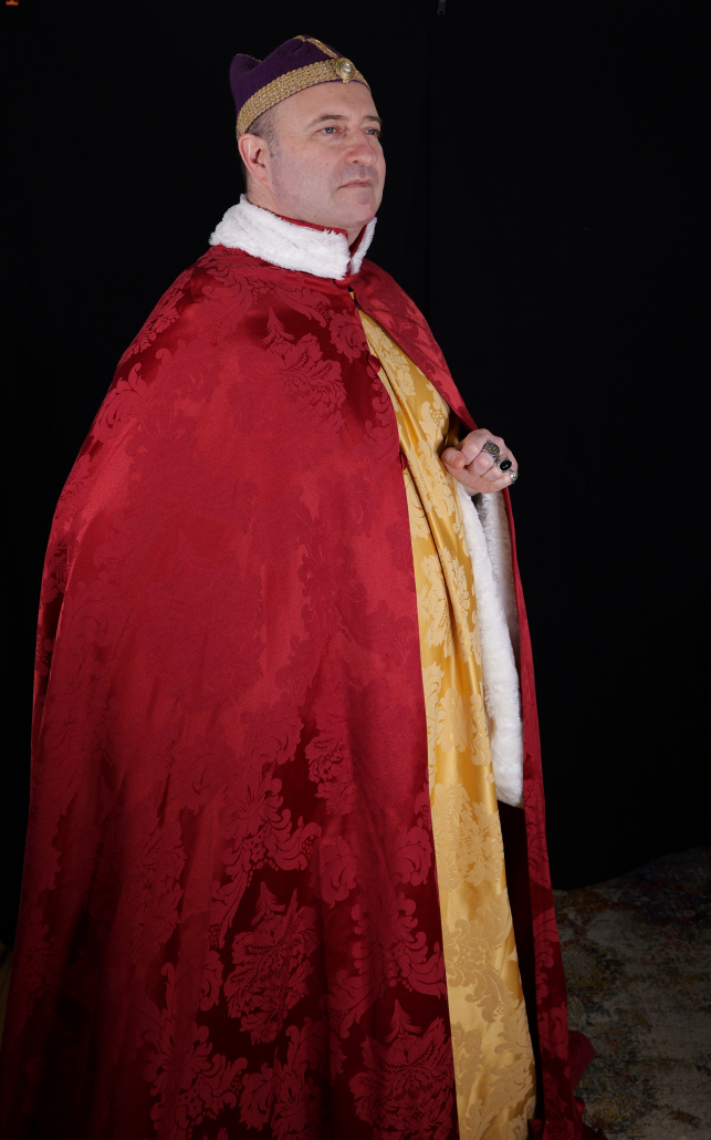 Xavier Fagnon dans le rôle du doge de Venise Le Marchand de Venise