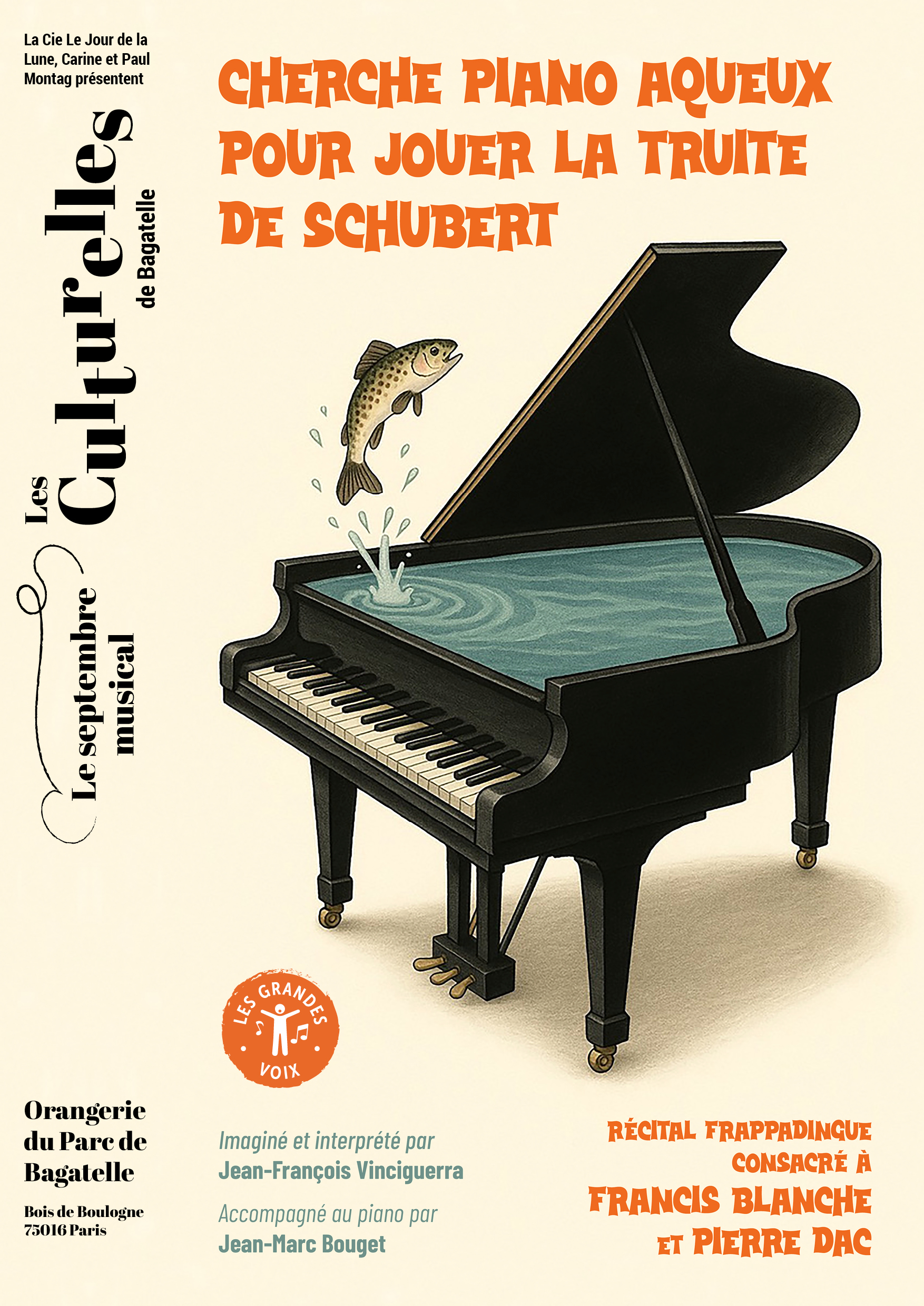 cherche piano aqueux pour jouer la truite de schubert